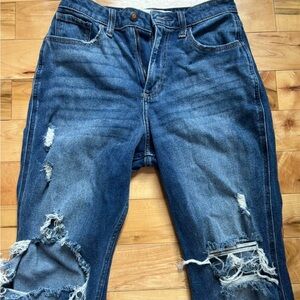 Dark blue hollister ripped jeans w26 l27 3R